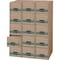 Bankers Box Stor/Drawer, Legal, 15-1/2"x23-1/4"x10-3/8", 6/CT, Kraft/GN PK FEL1231201 - alternate 2